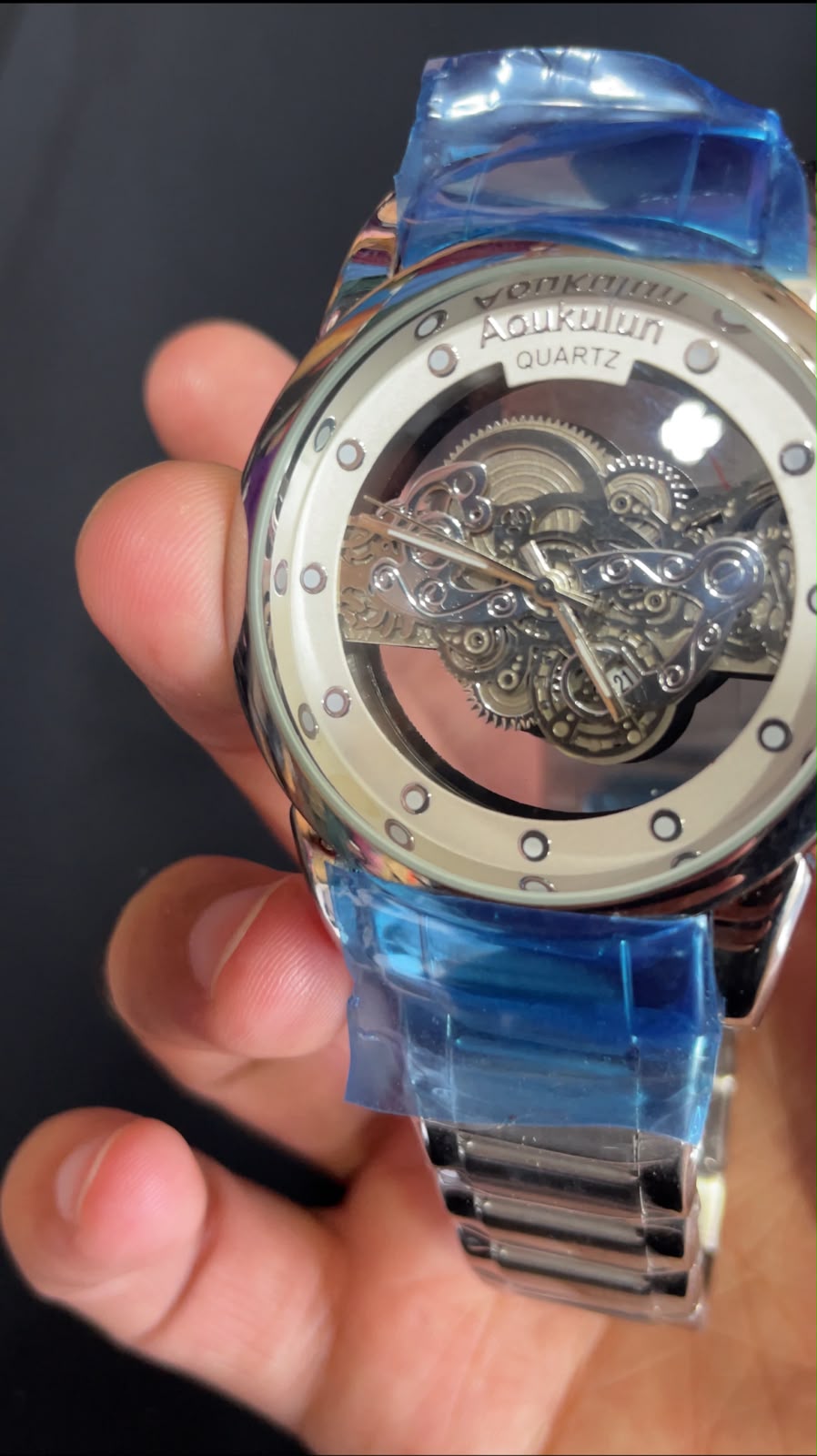 Aoukulun Skeleton Quartz Watch